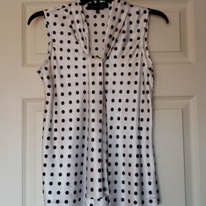 Polka-dot Sleeveless Top